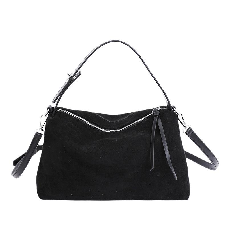 

Autumn and winter Maillard color suede retro fashion shoulder messenger women s bag simple versatile bag