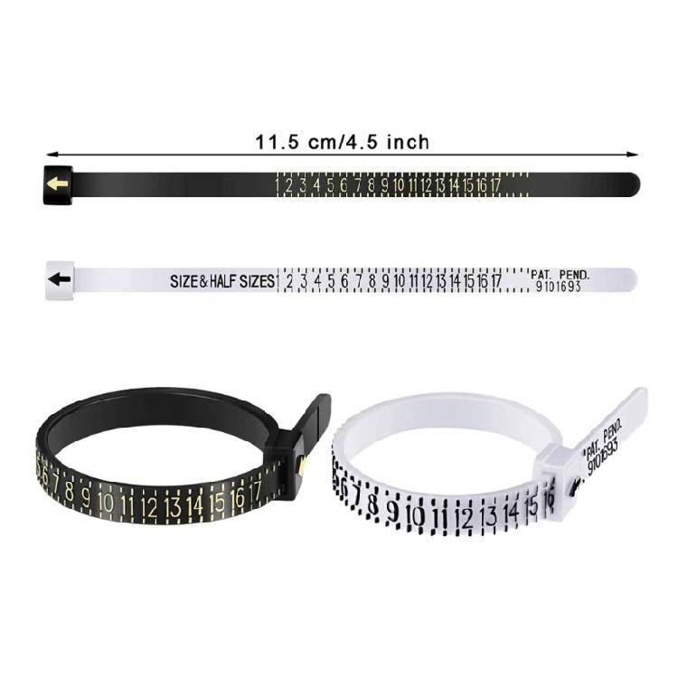 Ring Sizer Measuring Tool Reusable Finger Size Measuring Set Jewelry Sizing Tool