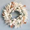  Thanksgiving Wreath Artificial Ear of Rice Wreath for Front Door Artificial Wreath for Inside and Outside Decoration