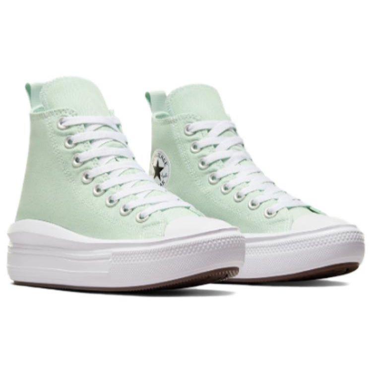 Converse Chuck Taylor All Star Move Platform High GS Sticky Aloe Kids Sneakers Blue White Black A06350C