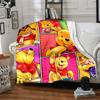 Poisson Honey Adventure Flannel Blanket Super Soft Warm Cozy Blanket For Sofa Bed Office Travel Allseason Home Decor Gift