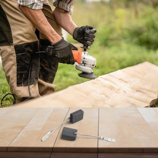 Carbon Brushes for Metabo For WEP Series Angle Grinders Includes Two Units