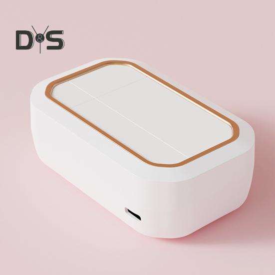 Ultrasonic Contact Lens Cleaner with 4 Timing Modes 360-degree High-Frequency Vibration USB Rechargeable Contact Lens Cleaner Machine