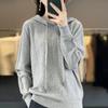 Women Knitted Hoodie Sweater MODERN NEW SAGA Winter Knitted Pullover Sweatshirt Autumn Soft Warm Wool Sweaters Female Jumper Knit Top