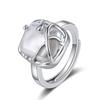 New 925 Sterling Silver Ring AAA Zircon Adjustable Simplicity Fashion Exquisite Women Jewelry Accessories Wedding Party Gift