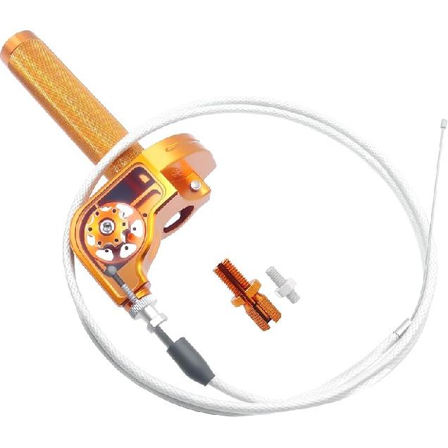 Motorcycle Throttle Grip 7/8" 22Mm CNC Aluminum Quick Twister With Throttle Cable For KLX CR CRF EXC XR CRF50 CRF230 50 110 125 230 250 Dirt Pit Bike