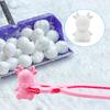 Schneeball-Maker mit langem Griff, einfach zu bedienen, Winter-Schneeball-Form für den Außenbereich, Schneekampf-Spielzeug für Geschenke