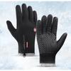 Outdoor windproof winter velvet thickened warm men's and women's sports bicycles cycling skiing touch screen non-slip gloves
