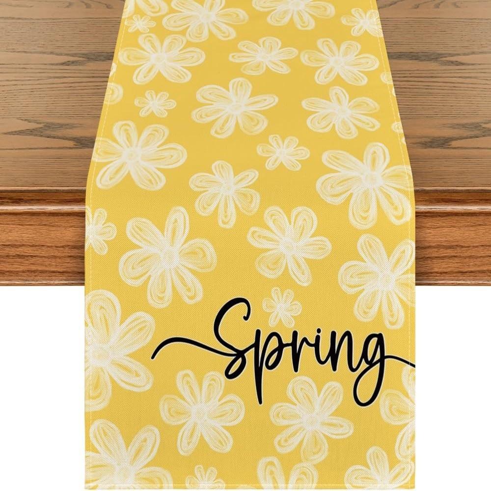 

Fresh Style Wedding Tablecloth Anti Slip Table Flag Spring Table Decor Dining Table жёлтый