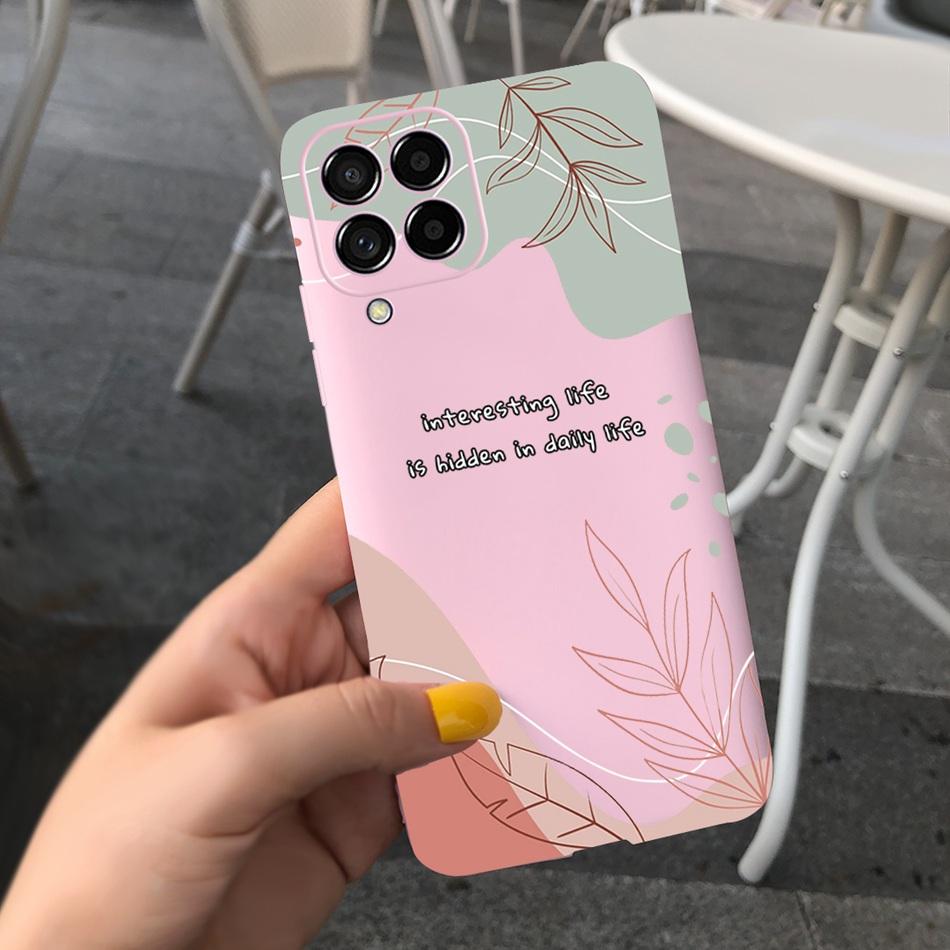 For Samsung Galaxy M53 Phone Case Fashion Cute Pattern Macaroon Silicone Soft Cases For Samsung M53 M33 M22 4G 5G Back Cover