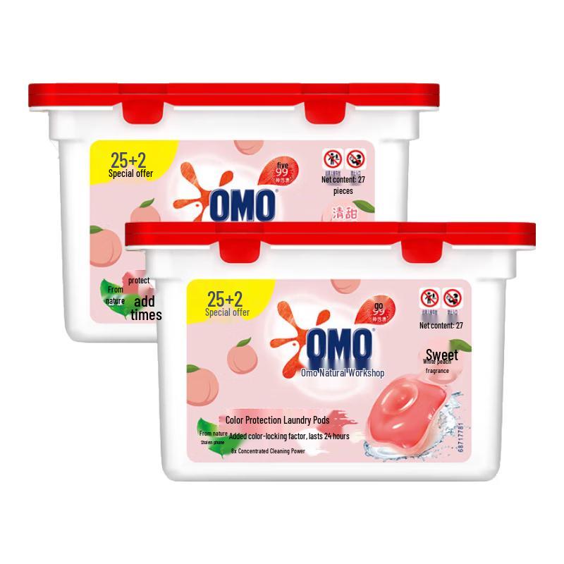 OMO Natural Workshop White Peach Laundry Pods