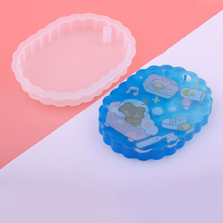 Round Oval Heart Listing Mold Epoxy Silicone Mold Jewelry Casting DIY Crafts