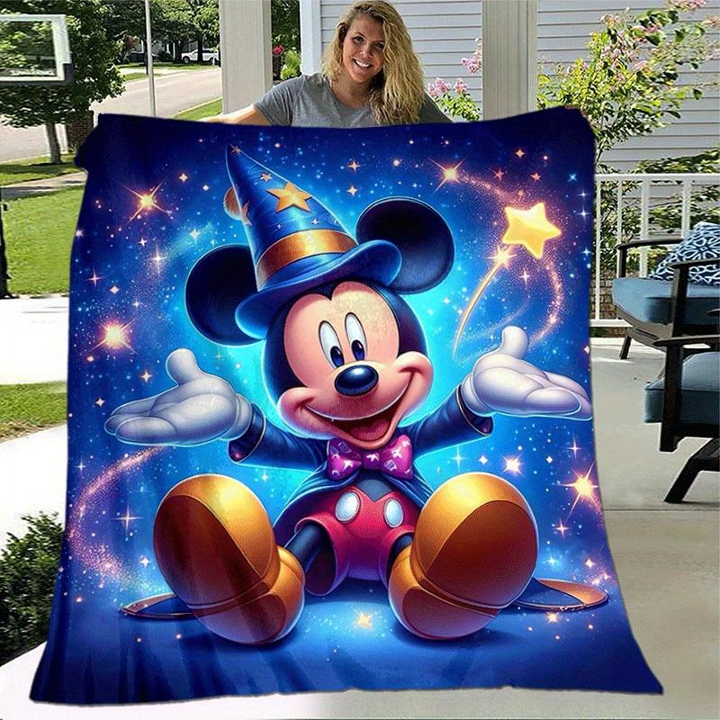 1pc Mickey Printing Blanket - Soft, All-Season Throw for Living Room, Bedroom,Personalized Gift with Adorable Cartoon Design