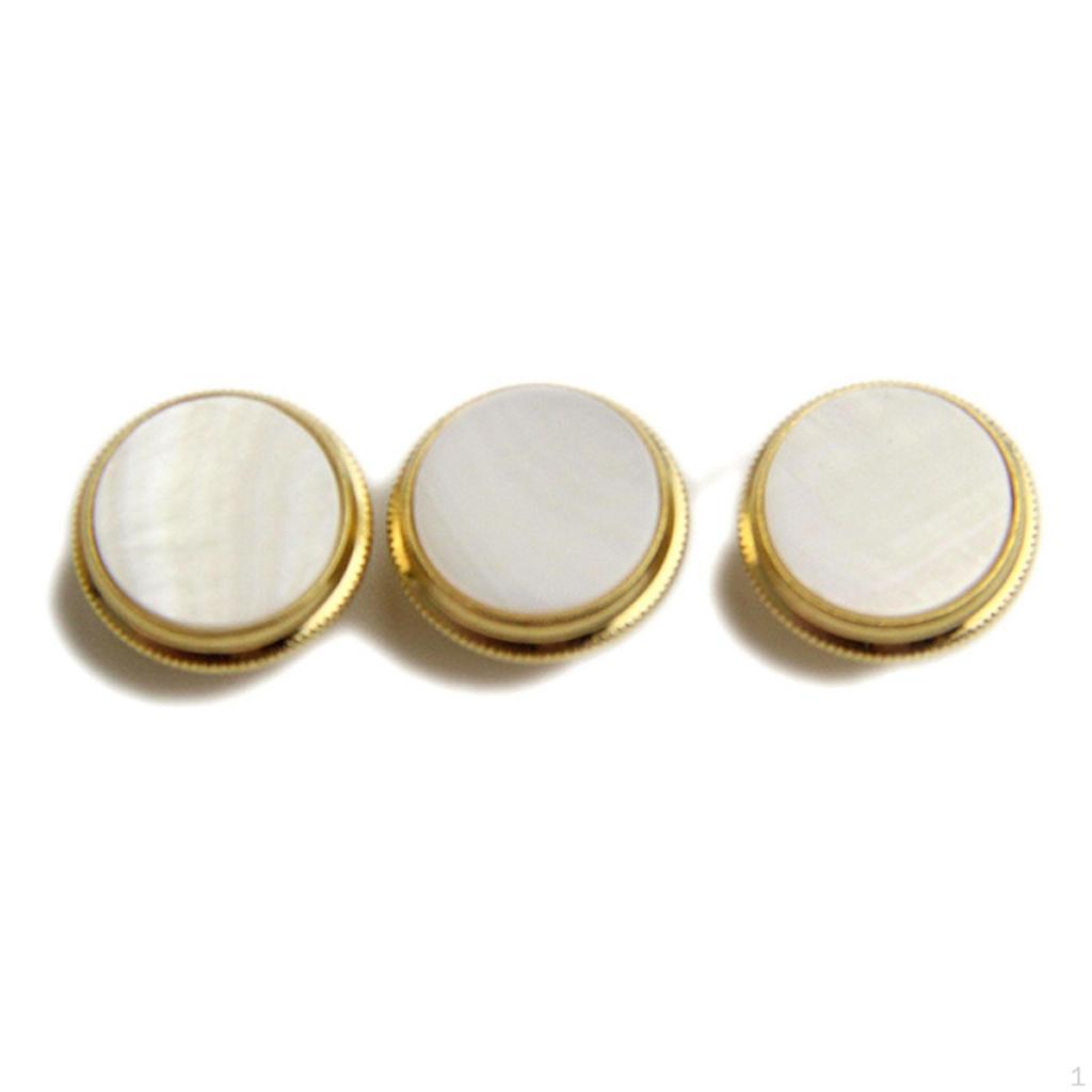 3 Stück Trompetenventile, Einfach zu installierende Kupferknöpfe, Klappenhülle für Konzert und Bühne.