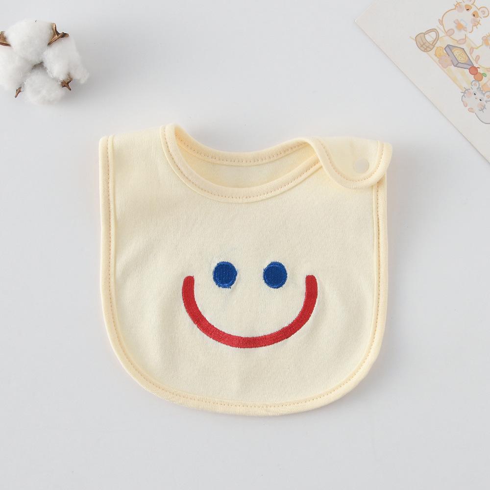 Korean-Style Cartoon Cotton Baby Bib – Waterproof, A-Class Saliva Towel