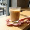 Absorbent Tableware Pads Handmade Crochet Flower Coasters for Drinks, Thermal Insulation Table Mat Cute Desk Decor Accessories Coffee Mugs And