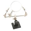 Adjustable Helping Hand Magnifier Magnifying Glass Jewelry Clamp Holder Stand 360 Degree Rotatable Lens with 2 Alligator