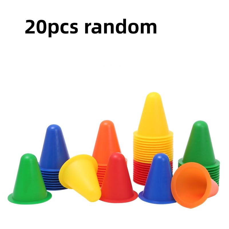 10Pcs Soft Training Road Cones Skate Marker Skating Obstacle Sports Cones For Roller Skate Football Soccer Rugby Kids Adult