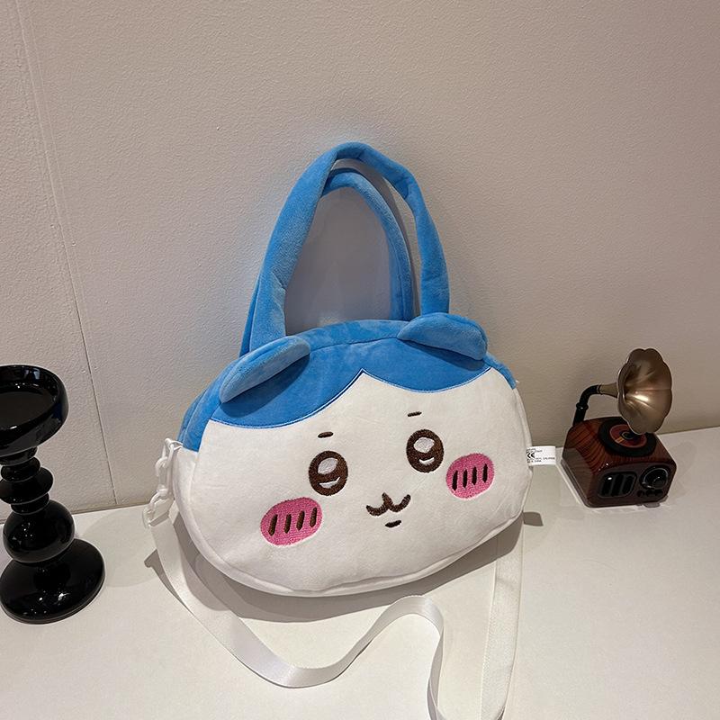 2025 New Cartoon Fashion Plush Handbag Small Fresh Versatile Ugly Cute Girl Shoulder Messenger Bag