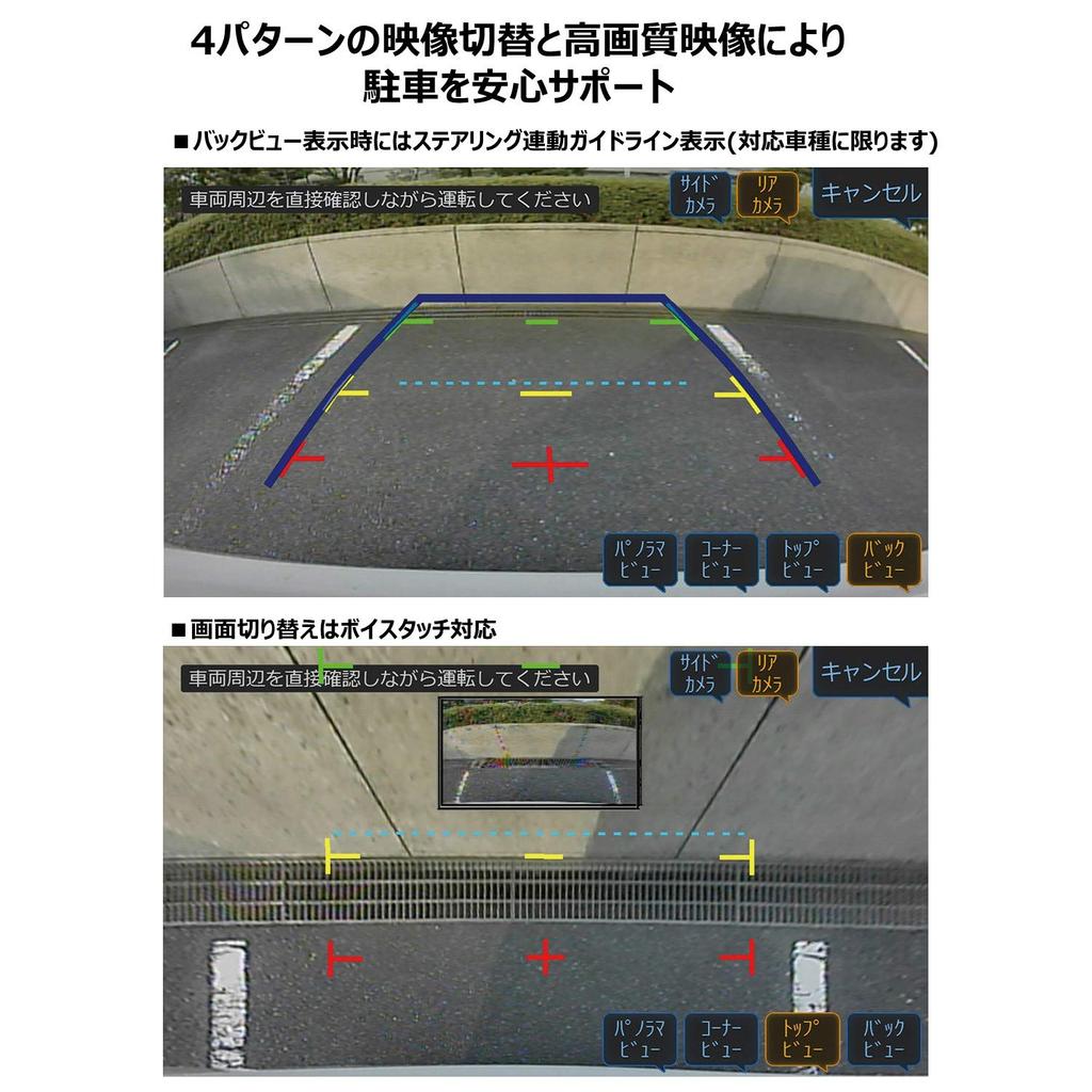 Alpine Backup Camera for Alpine Car Navigation Systems (ALPINE) HCE-C20HD-RD-W Multi-View (White)