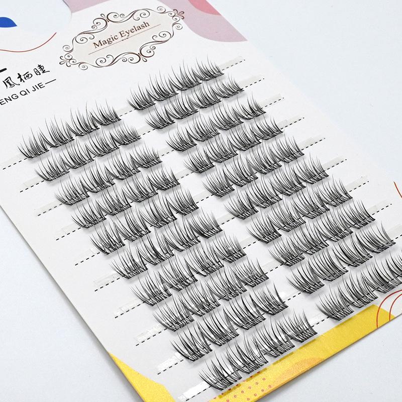 Neue Stiellose Manga Pure Orchidee Falsche Wimpern – Natürlicher Look, Einfach Selbstklebend, Perfekt für Anfänger