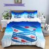 SC Heerenveen  Pattern Bedding Quilt Set  Home Decoration  Gift (1 * Duvet Cover + 2 * Pillowcase  Without Core)