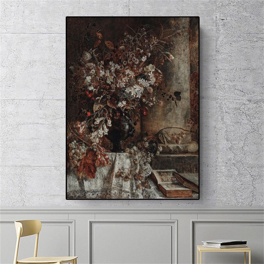 Evropská Vintage Váza Olejomalba Olejomalba Domácí dekorace