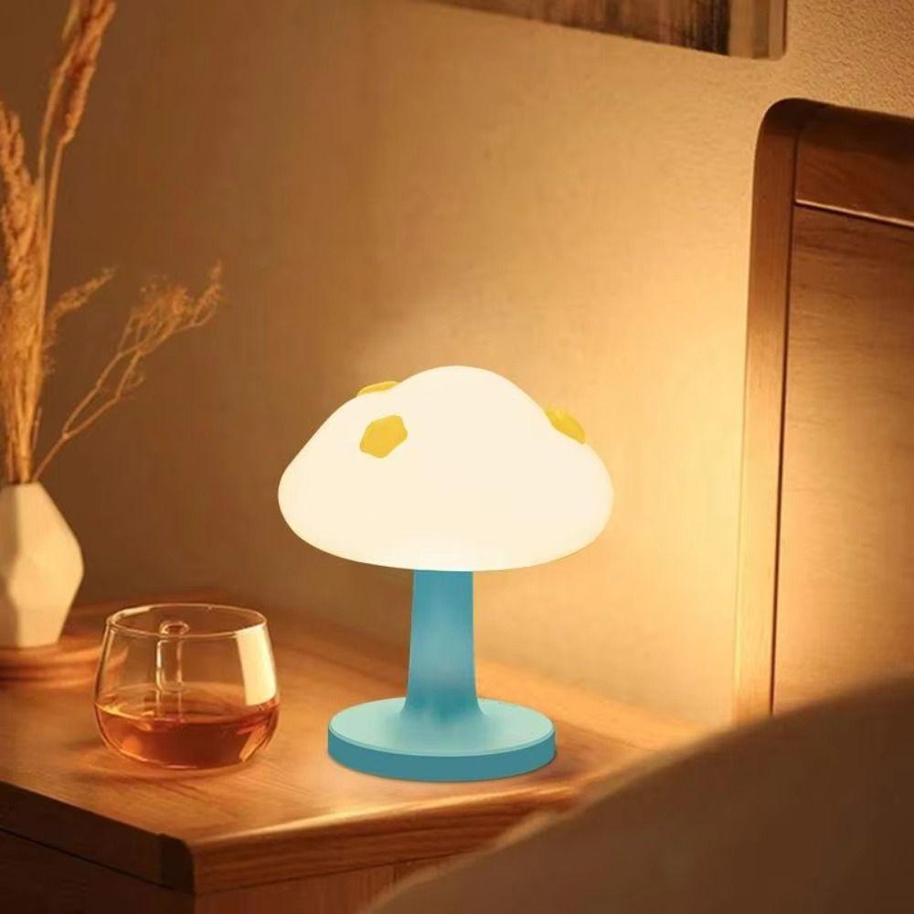 USB Charging Cloud Table Lamp Timed Bedside Table Lamp Sleeping Atmosphere Light Home Decor