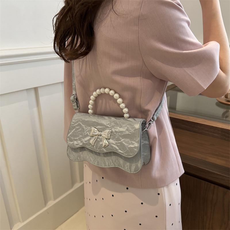 Fashionable Pu Leather Handbag Trendy Street Style Small Square Bag For Daily Use