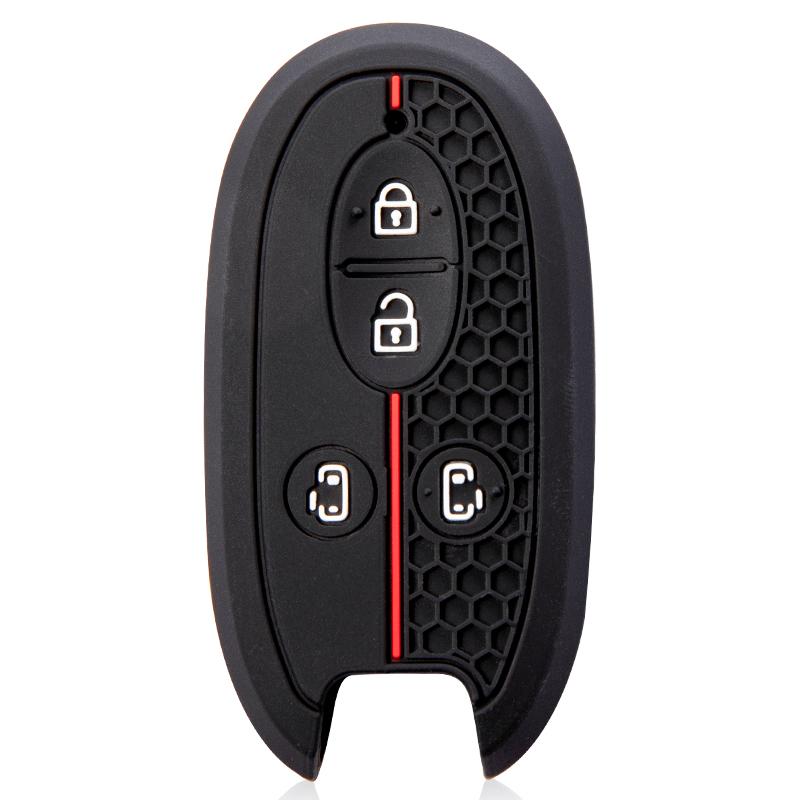 Silica Gel Car Key Case Cover For Suzuki Spacia Stingray Wagon R Alto Solio Concept Kcar Automatic Door 2 4 Button Remote Key