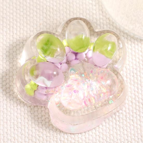 1/5 ks Průhledná kočičí tlapka mačkací hračka na úlevu od stresu Koťátko tlapka štípací senzorická hračka Děti Dospělí Měkká TPR Stresová koule Uklidňující zvířecí dráp Fidget hračka