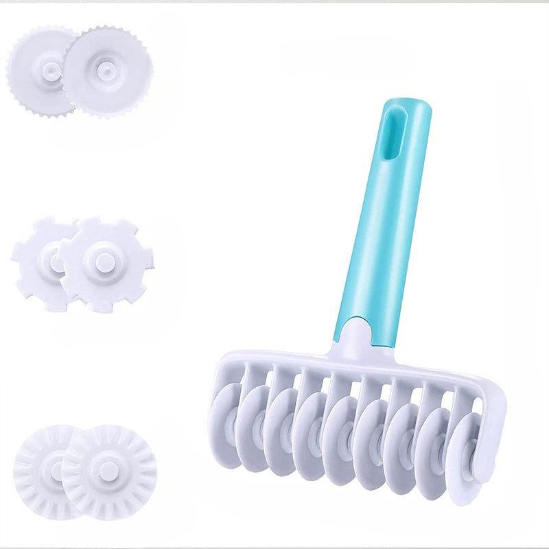 1 Stück Rollerset Backwerkzeuge Rollmesser Kuchen Fondant Werkzeuge Keks Prägemodell Pizza Prägemodell