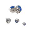 5-25pcs M2-M4 304 Stainless Steel Hex Nylon Insert Lock Nut Self-locking Locknut Locknut Whit M2-M4 Flat Washers