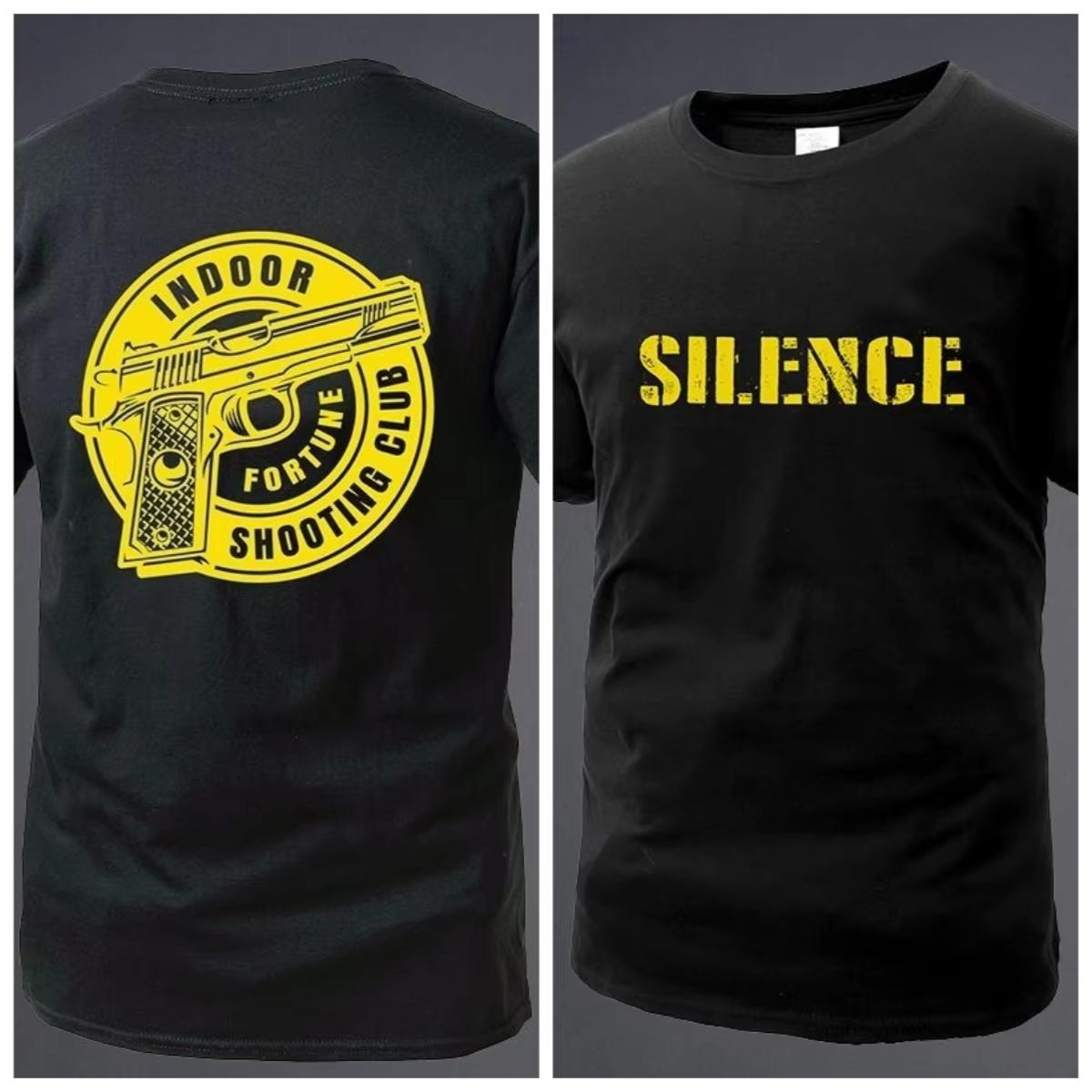 

Military Fan Shooting Club Printed T Shirts Graphic Text T Shirts High Quality Mens Short Sleeve T Shirts Mens Sportwear Tops S