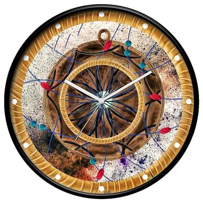 12-inch Designer Plastic Analogue Round WallClock for Home, Kitchen, Living Room, Bedroom, Office (30 Cm X 30 Cm X 6 Cm)