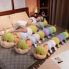 110/130cm Cartoon Soft Colorful Caterpillar Plush Toy Pillow Kids Children Stuffed Plush Toys Worm Soft Plush Doll Birthday Gift
