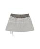 Fancy Club Die-Wash Tie Skirt (Brown) F25Zd968
