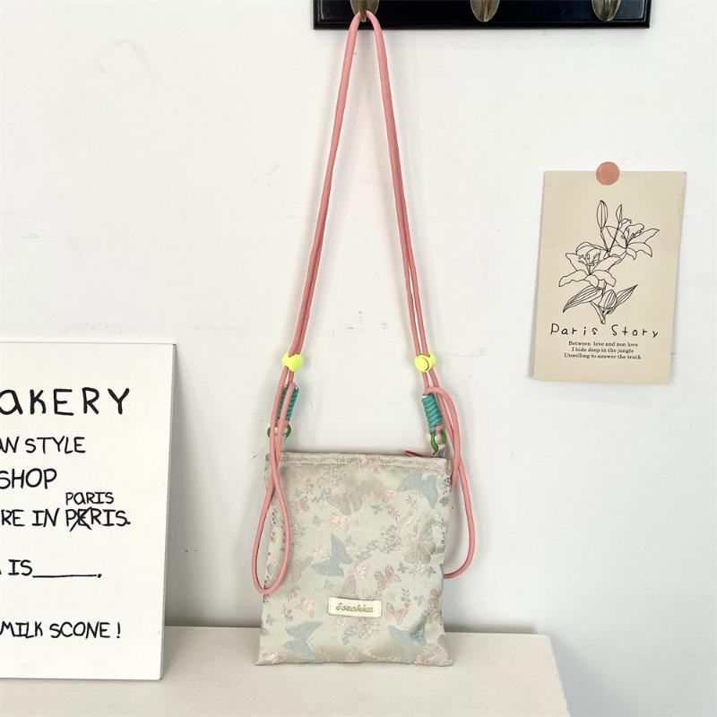 

Spring and summer new colorful butterfly mobile phone bag sundries storage shoulder messenger bag sweet adjustable small bag