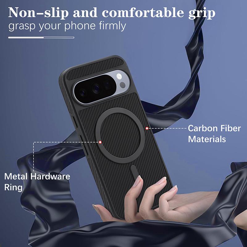 High Quality Car Mounted Magnetic Wireless Charging Phone Case For Google Pixel 11 Pro XL 9 10 A Pro Phone Shock Protection Case