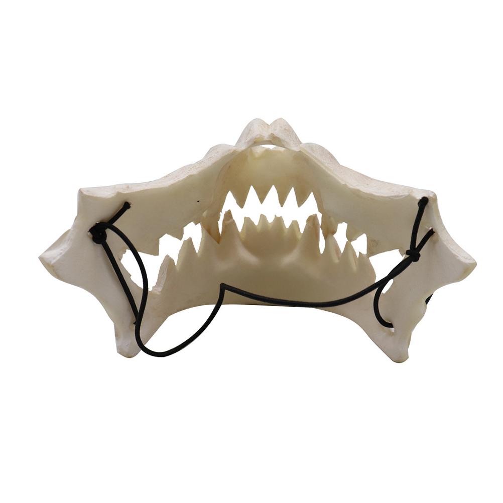 Halloween Latex Maske Skelett Halbmaske Unisex Halloween Tier-Thema Party Cosplay Maske