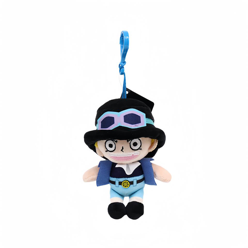 New One Piece Plush Pendant 12Cm Anime Luffy Toy Tony Chopper Laboon Sabo Keychain Soft Stuffed Backpack Ornaments Toy