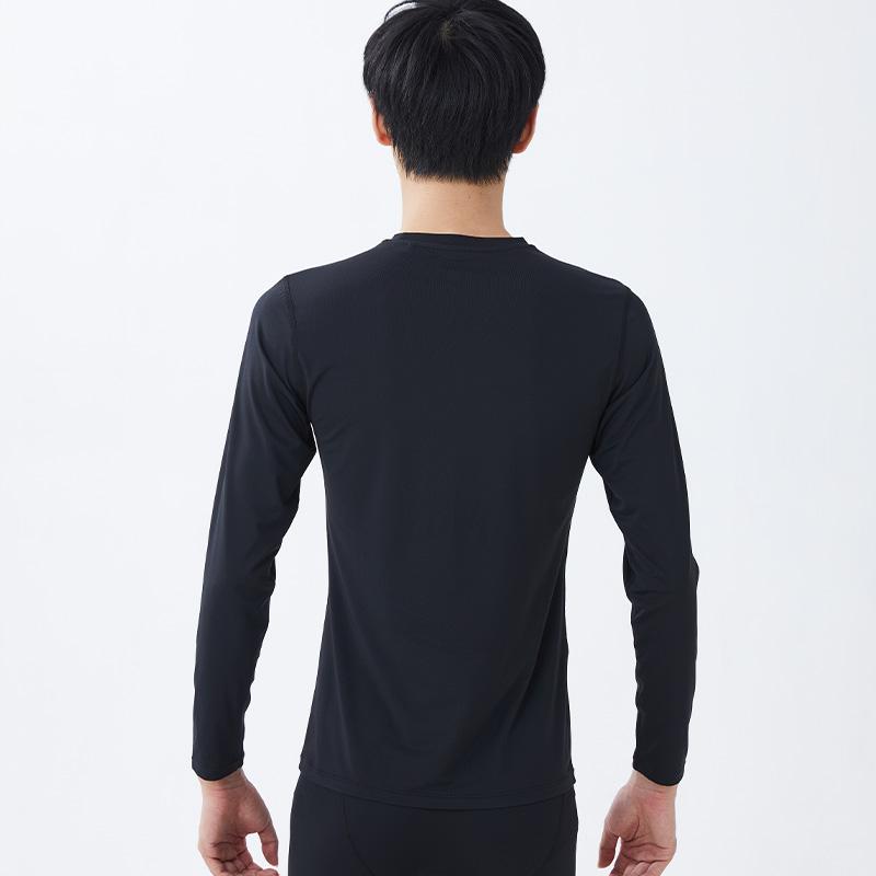 Li Ning Comfortable Casual Round Neck Simple Autumn Winter Fleece Breathable Fitness Shirt Men tops LNXY029-1