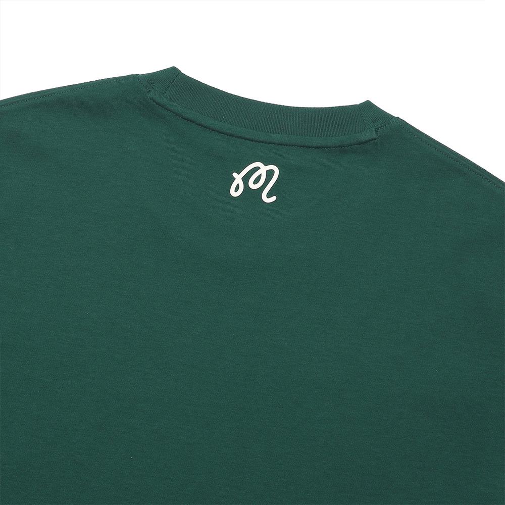 MALBON GOLF Malbon Script Uni Round T-Shirt Green
