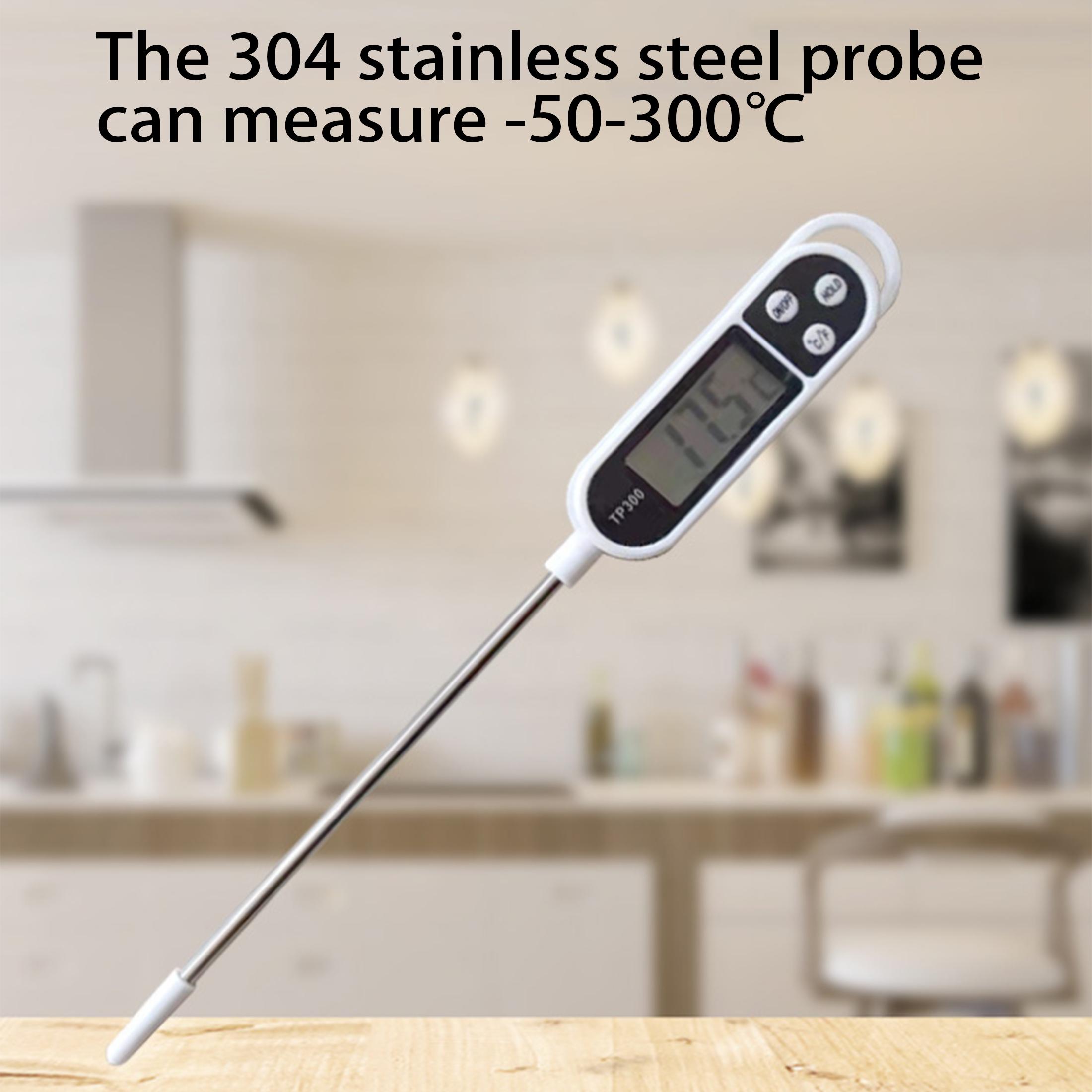 

1pc/3pcs/5pcs, digital thermometer with probe-,food thermometer, kitchen temperature tool. чёрный