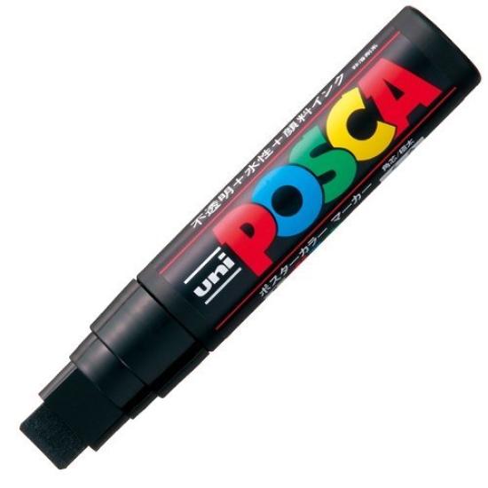 

Mitsubishi Pencil Poster Color Marker Posca PC17K (Extra Thick, Square Tip) [Set of 5] (Black)