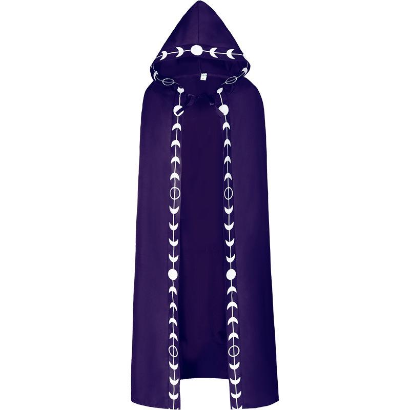 2025 Grim Reaper Hooded Cloak Robe - Medieval Wizard Cosplay Costume