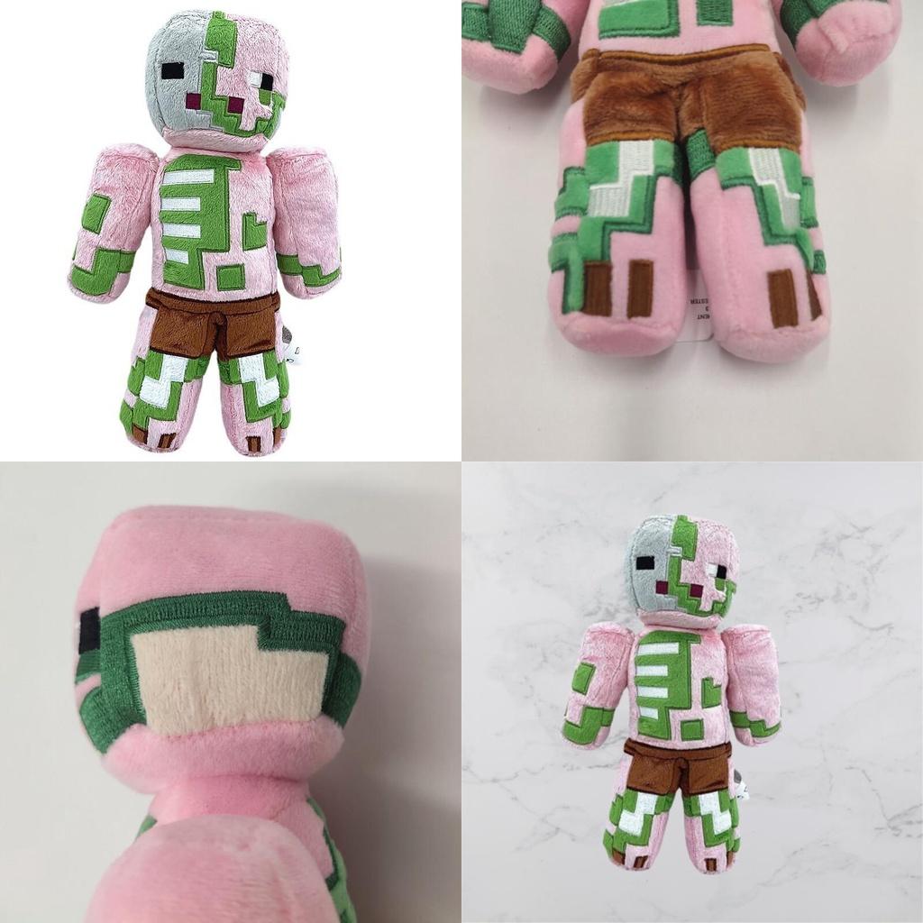 Soft And Cute Plush Minecraft Characters Enderman Creeper Zombie Parrot Dolphin Axolotl And More!