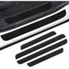 4Pcs For BMW Universal Car Door Rubber Black Sill Step Protector Cover Sticker