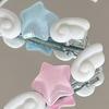 2Pcs Girl Hairpins Sparkling Ice Glitter Design Stars Angel Wings Decor Decorative Bang Hair Clips Hair Accessories