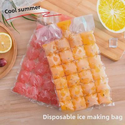 Selbstverschließende Einweg-Eiswürfelbeutel, essbare Passionsfrucht-Eisform für Zuhause